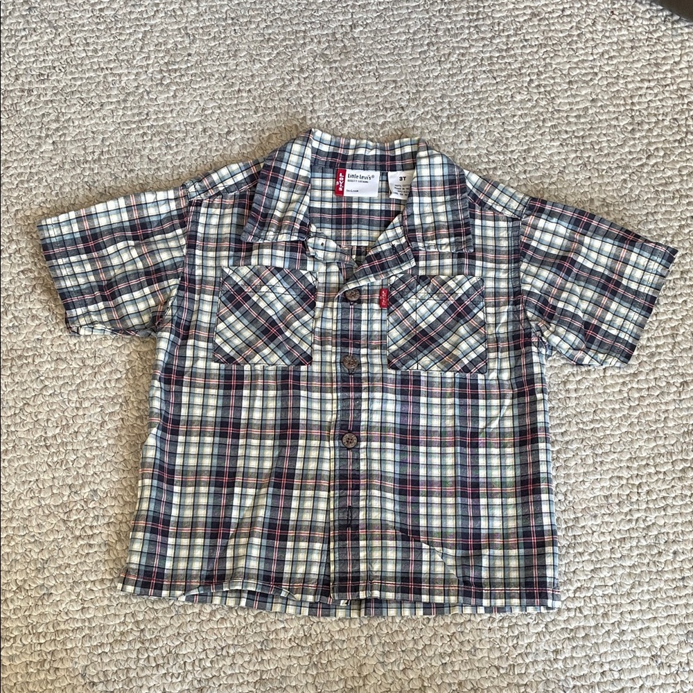 Levi's Toddlers’ Plaid Button Down Shirt